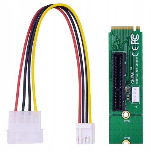 Adapter Riser M.2 NGFF do PCI-E x4 do koparki riser