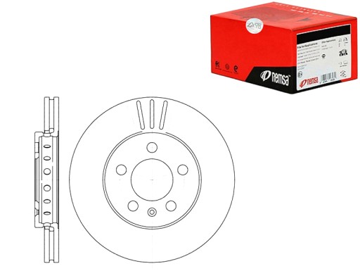 REMSA KOMPLET TARCZ HAMULCOWYCH 1JO698301D 1J06983