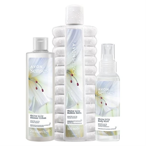 AVON ZESTAW DO CIAŁA WHITE LILY 3 SZTUKI