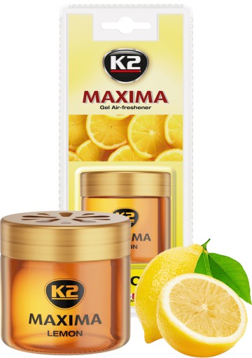 K2 MAXIMA ZAPACH ODŚWIEŻACZ ŻELOWY LEMON 50ML
