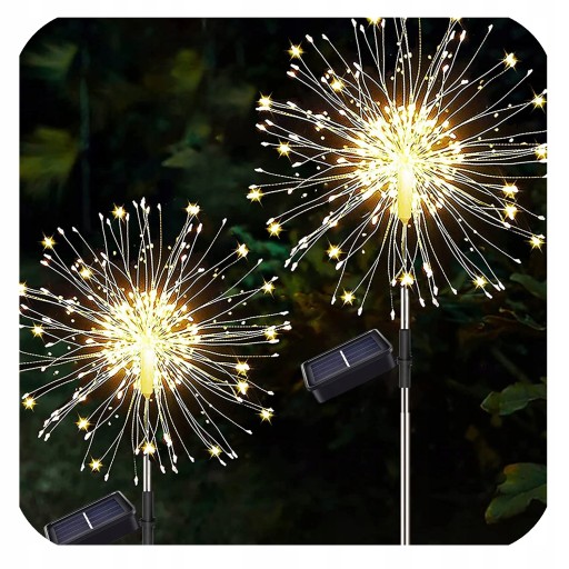 2X LAMPA SOLARNA OZDOBA OGRODOWA DMUCHAWCE 150 LED