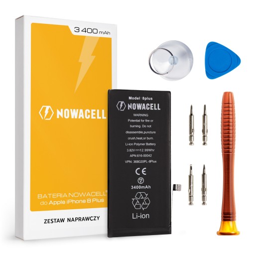 Bateria NOWACELL iPhone 8 Plus - większa pojemność