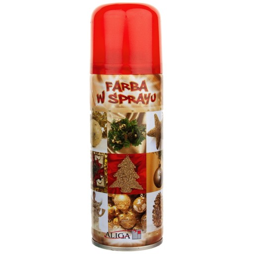 FARBA W SPRAYU 250ml FARBA SPRAY ALIGA czerwona