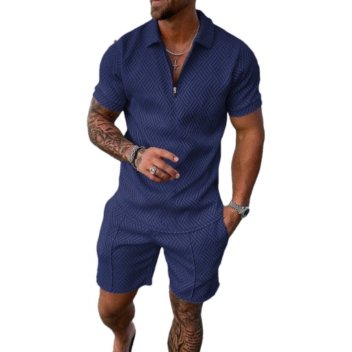KOMPLET STRÓJ SPORTOWY POLO T-SHIRT SPODENKI