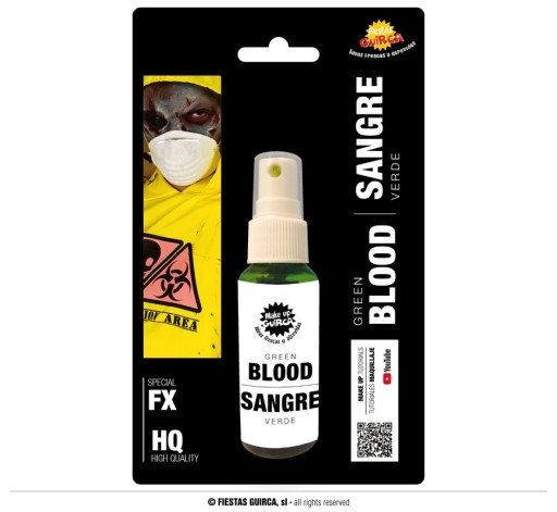 SZTUCZNA KREW ZIELONA ZOMBIE W SPRAYU 60 ml 15597