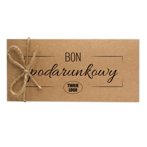 50x eko vouchery karty podarunkowe z Twoim LOGO