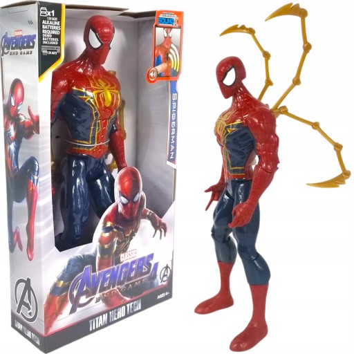 SPIDERMAN DUŻA FIGURKA INTERAKTYWNA RUCHOMA DŹWIĘK 30CM