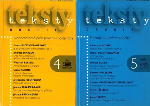 TEKSTY DRUGIE NR 4 I 5 Z 2005 ROKU