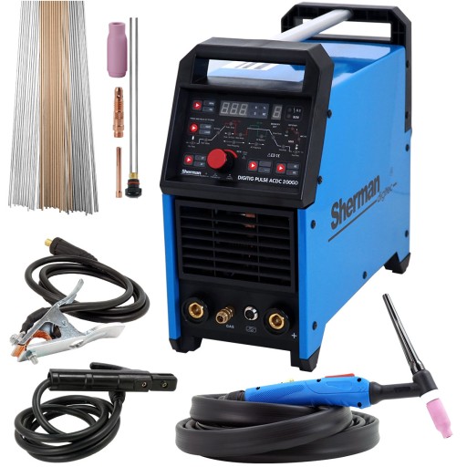 Spawarka TIG AC/DC Sherman 200A MMA Aluminium Puls