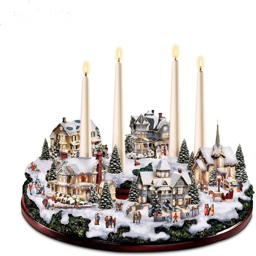 Thomas Kinkade STROIK NA STÓŁ BOŻE NARODZENIE