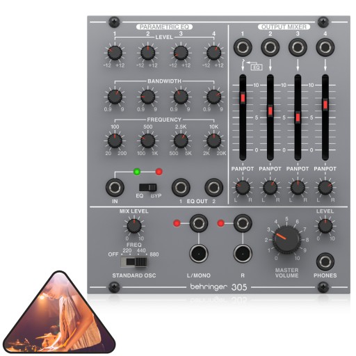 305 EQ/MIXER/OUTPUT MODULE Moduł Syntezatora Eurorack Lata 80' Behringer