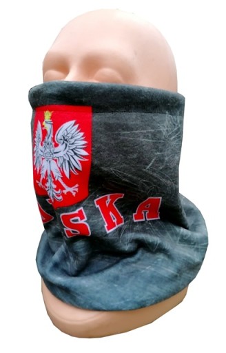 Szal typu komin chusta kibica Reprezentacji Polski