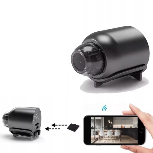 MINI KAMERA BEZPRZEWODOWA WIFI 1080 HD SZPIEG NIANIA