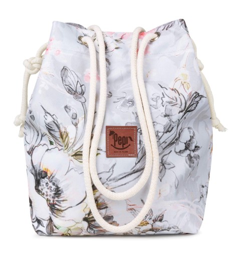 PEPI TOREBKA DAMSKA SHOPPER TORBA PODRĘCZNA KWIATY