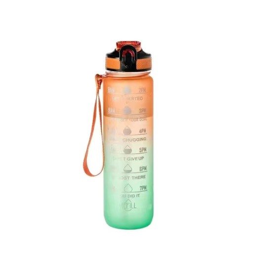 Butelka na wodę motywacyjna 1000ml pink/blue
