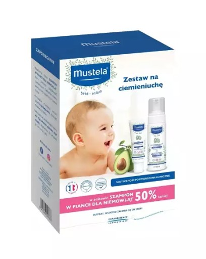 MUSTELA Zestaw na ciemieniuchę Krem + Szampon