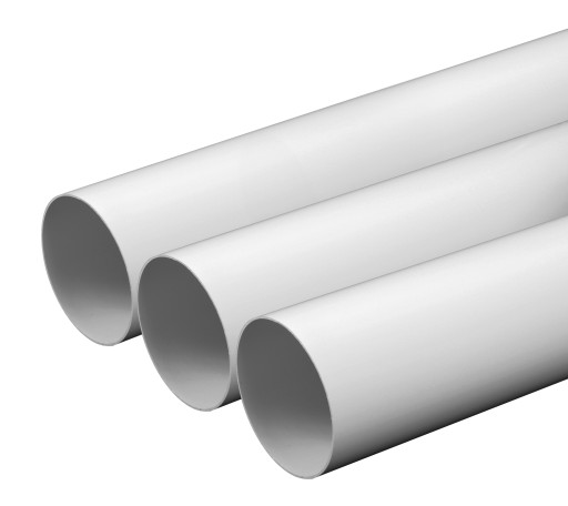 Rura PCV kanał okrągły BIAŁY wentylacja fi125mm DŁUGOŚĆ 1m 100cm AWENTA