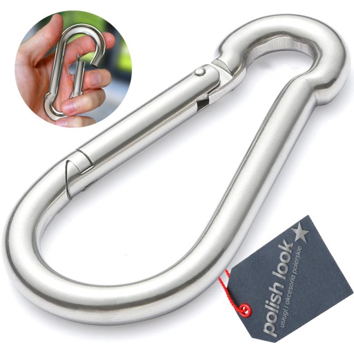 Karabińczyk do lin karabinek strażacki ocynkowany budowlany 4x40mm 30kg