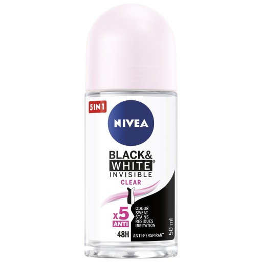 NIVEA Black & White Clear roll-on Antyperspirant 50ML