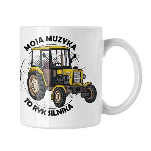 KUBEK FAJNY PREZENT MOJA MUZYKA TO RYK SILNIKA