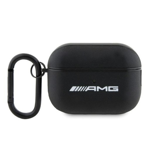Etui AMG AMAP2SLWK Apple AirPods Pro 2 cover Leather White Logo czarny/blac