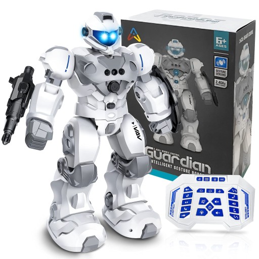 ROBOT INTELIGENTNY RC TARCZĄ STRZELAJĄCY POCISKAMI