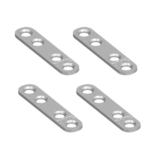 ŁĄCZNIK PROSTY 57x13x2,0 MM OCYNK 4SZT