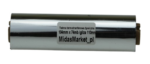 TAŚMA TERMOTRANSFEROWA ŻYWICZNA 104x74 DO ZEBRY