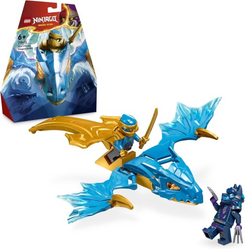 LEGO NINJAGO Atak powstającego smoka Nyi klocki 71802 zestaw na prezent 6+