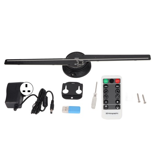 42cm df?42 3d holographic fan advertising machine 2 blade led projection fa