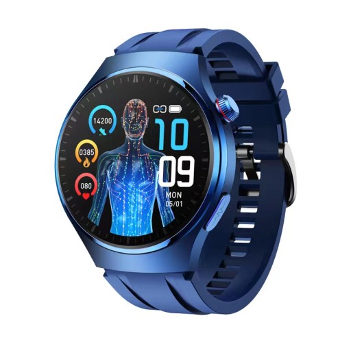 Smartwatch JG Smart ZEGAREK POLSKIE MENU KARDIOWATCH EKG niebieski