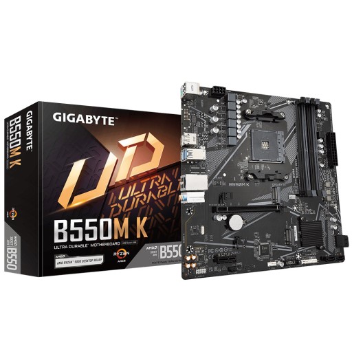 Gigabyte B550M K 1.0 płyta główna AMD B550 Socket AM4 micro ATX