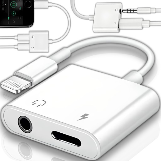 PRZEJŚCIÓWKA LIGHTNING JACK ADAPTER DO IPHONE X 13 14 15 PRO