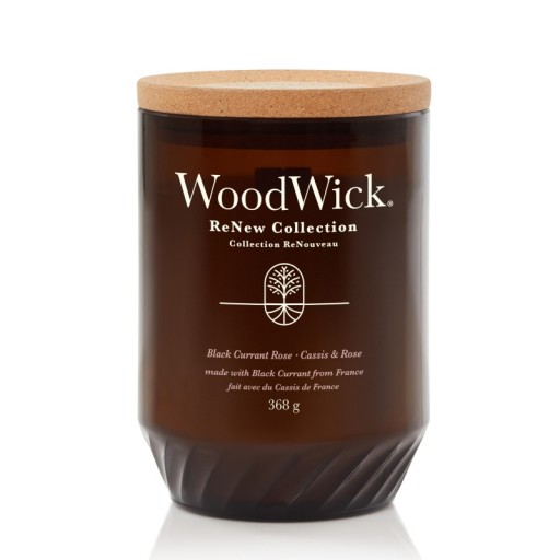 Świeca Woodwick ReNew soja 368g Black Currant Rose