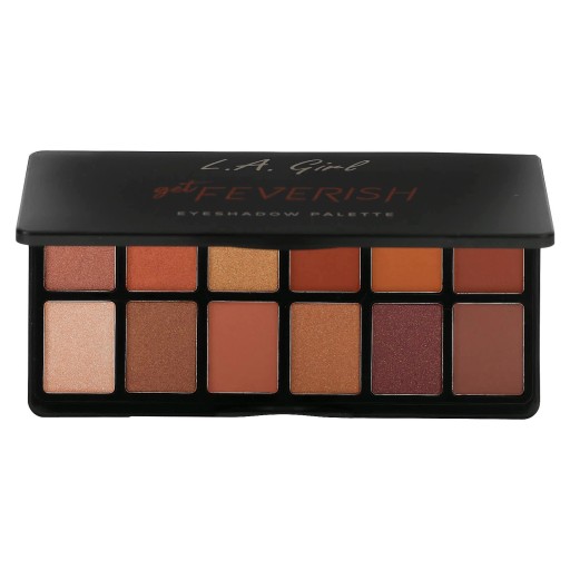 L.A. Girl, Eyeshadow Palette, GES415 Get Feverish, 0.035 oz (1 g) Each