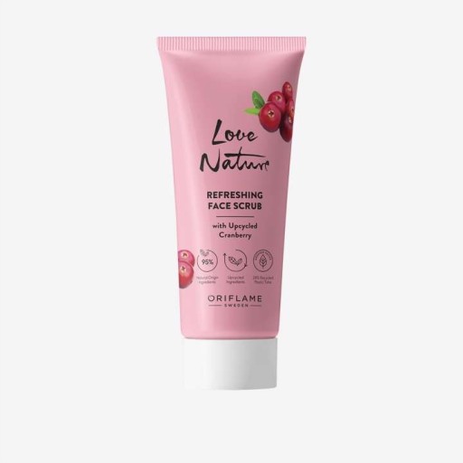 Oriflame - odświeżający skrub do twarzy z żurawiną