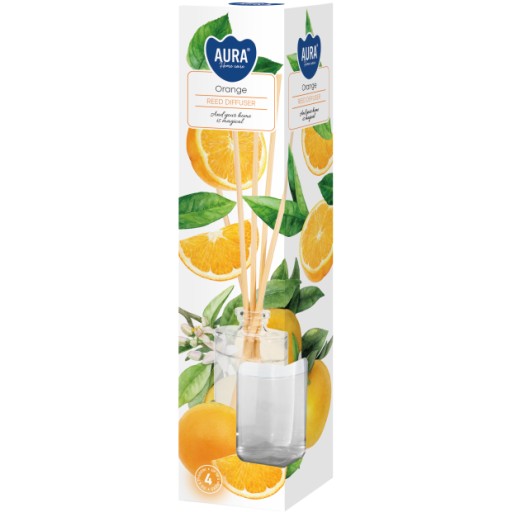 Dyfuzor zapachowy do 4 tygodni BISPOL Aura 45ml POMARAŃCZA