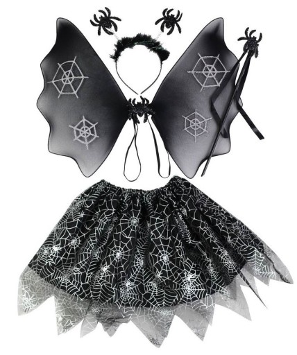 STRÓJ WRÓŻKA CZAROWNICA PAJĘCZARKA HALLOWEEN RÓŻNE
