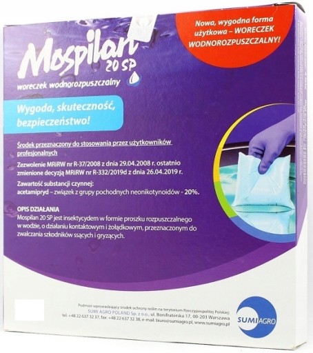 MOSPILAN 20 SP owadobójczy na MĄCZLIK MSZYCA 125g