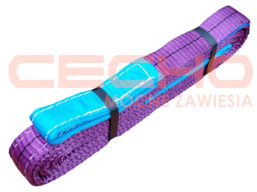 ZAWIESIE PASOWE 1T 2,5M Z PĘTLAMI TYP B-2