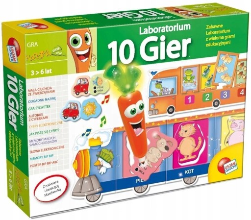 Gra LABORATORIUM 10 GIER Carotina 34239 LISCIANI