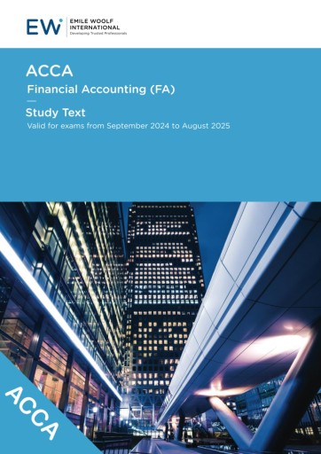 Emile Woolf International ACCA Financial Accounting (FA) Study Text - 2024-