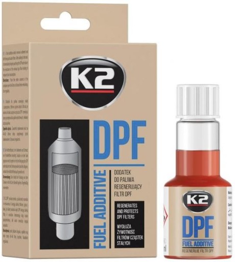 K2 DPF DODATEK DO PALIWA CZYŚCI FILTR DPF 50ML