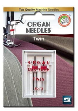3143 Igły podwójne ORGAN 130/705H grubość 80/3