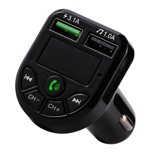 Car MP3 Dual USB Ładowarka LCD Zestaw Hand-