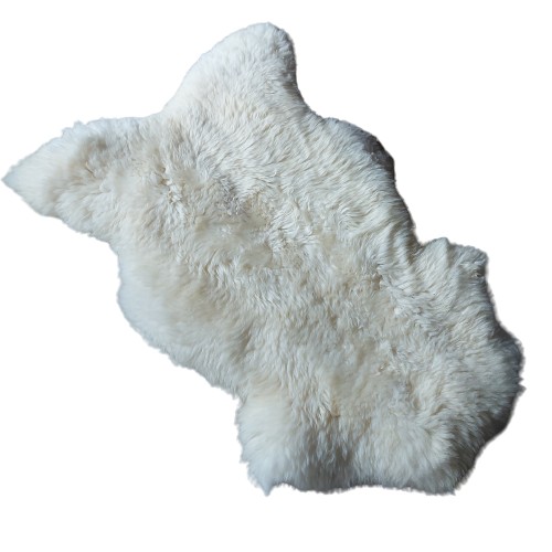 Skóra dekoracyjna Biała Wyprawiana Skóra Naturalna Owcza 120cm