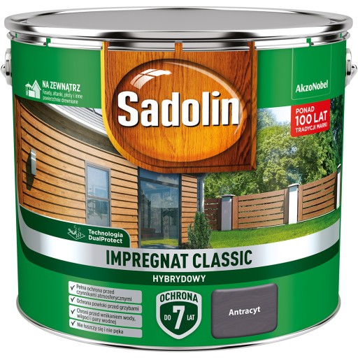 SADOLIN CLASSIC IMPREGNAT 9L ANTRACYT