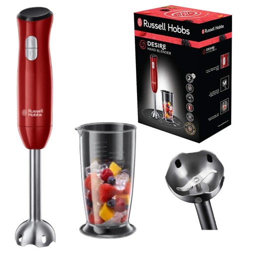 BLENDER RĘCZNY RUSSELL HOBBS DO KOKTAJLI SMOOTHIE KRUSZENIE LODU 500 W