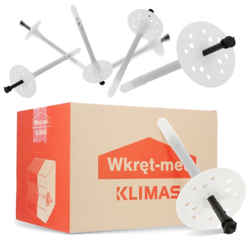 Dyble termoizolacji domu wzmocnione łącznik 200szt