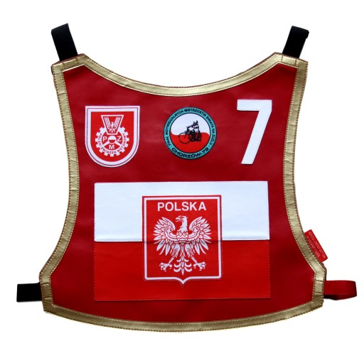 Plastron żużlowy Ind. MŚ '79 certyfikat Plech